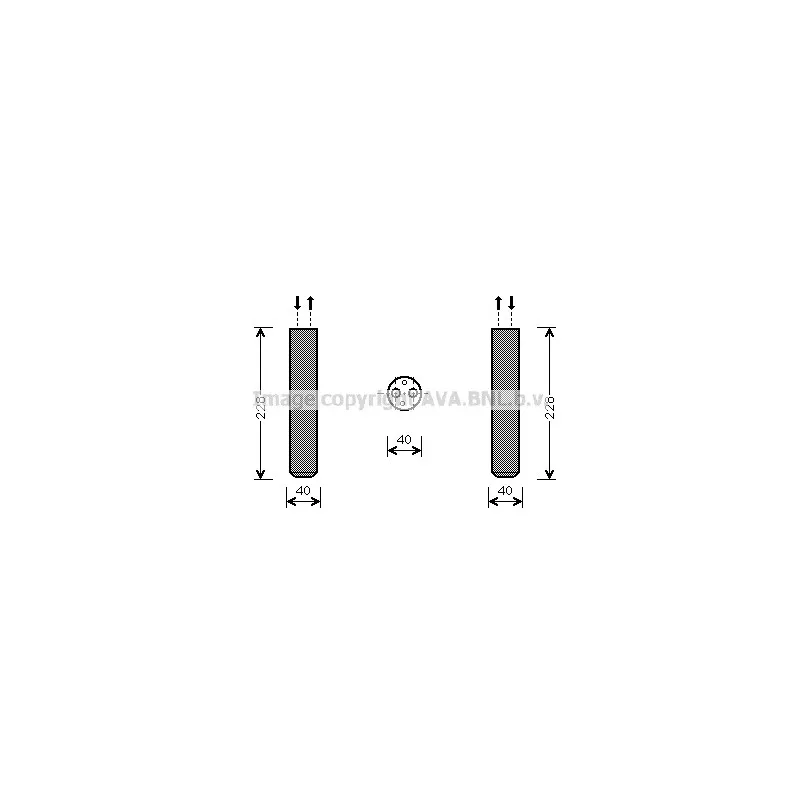 Filtre déshydratant, climatisation AVA QUALITY COOLING MTD236