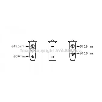 Détendeur, climatisation AVA QUALITY COOLING MZ1279