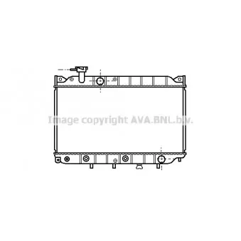 Radiateur, refroidissement du moteur AVA QUALITY COOLING MZ2004