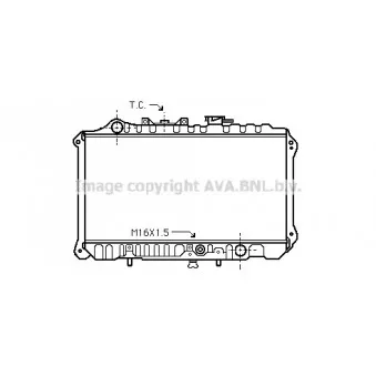 Radiateur, refroidissement du moteur AVA QUALITY COOLING MZ2012