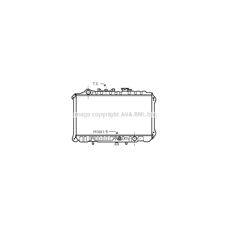 Radiateur, refroidissement du moteur AVA QUALITY COOLING MZ2012