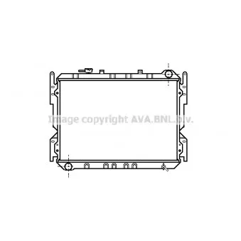 Radiateur, refroidissement du moteur AVA QUALITY COOLING MZ2013