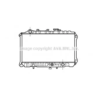 Radiateur, refroidissement du moteur AVA QUALITY COOLING MZ2019