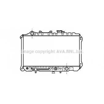 Radiateur, refroidissement du moteur AVA QUALITY COOLING MZ2020