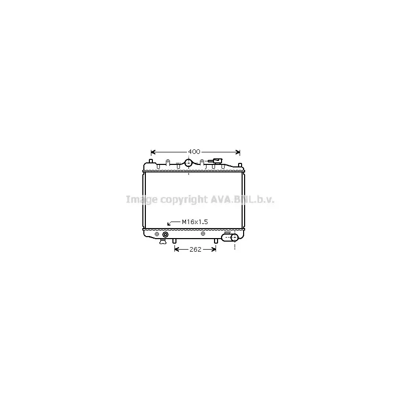 Radiateur, refroidissement du moteur AVA QUALITY COOLING MZ2023