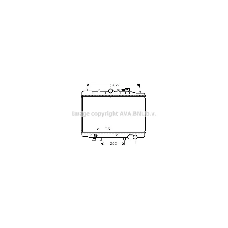 Radiateur, refroidissement du moteur AVA QUALITY COOLING MZ2024