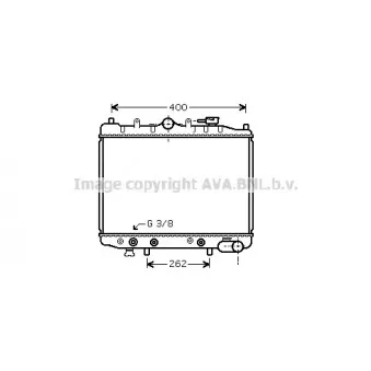 Radiateur, refroidissement du moteur AVA QUALITY COOLING MZ2028