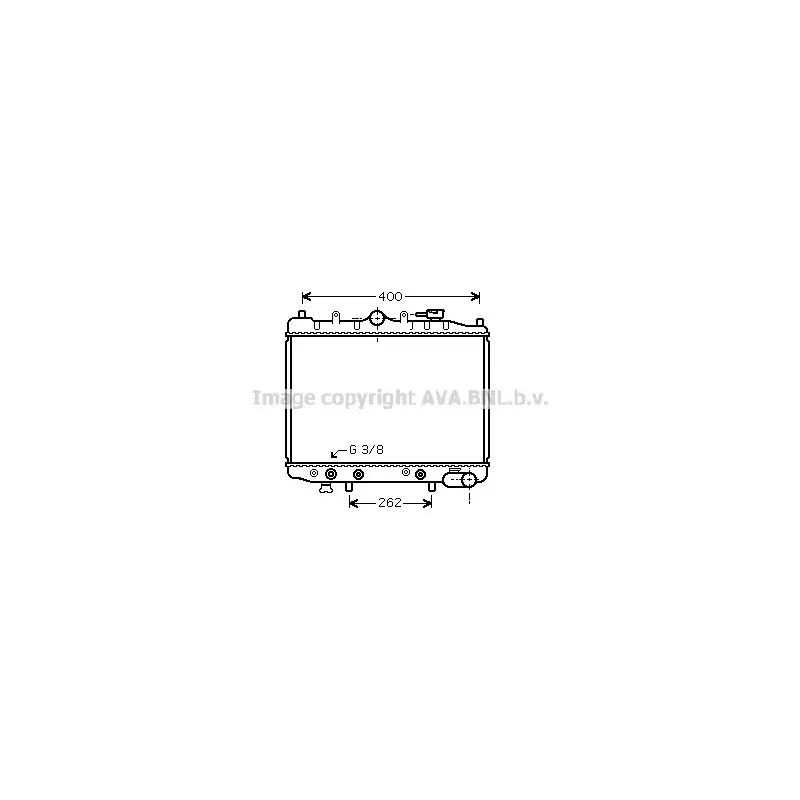 Radiateur, refroidissement du moteur AVA QUALITY COOLING MZ2028