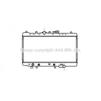 Radiateur, refroidissement du moteur AVA QUALITY COOLING MZ2029