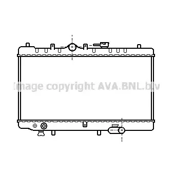 Radiateur, refroidissement du moteur AVA QUALITY COOLING MZ2030