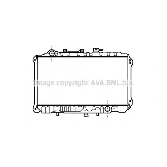 Radiateur, refroidissement du moteur AVA QUALITY COOLING MZ2031
