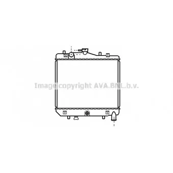 Radiateur, refroidissement du moteur AVA QUALITY COOLING MZ2042