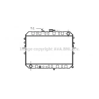 Radiateur, refroidissement du moteur AVA QUALITY COOLING MZ2045