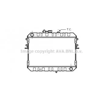 Radiateur, refroidissement du moteur AVA QUALITY COOLING MZ2046