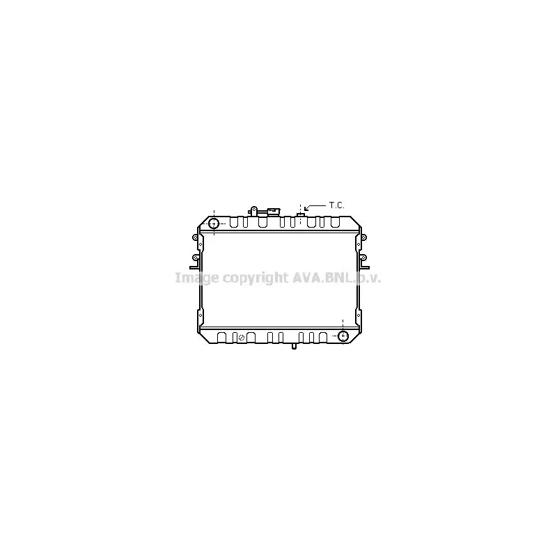 Radiateur, refroidissement du moteur AVA QUALITY COOLING MZ2046