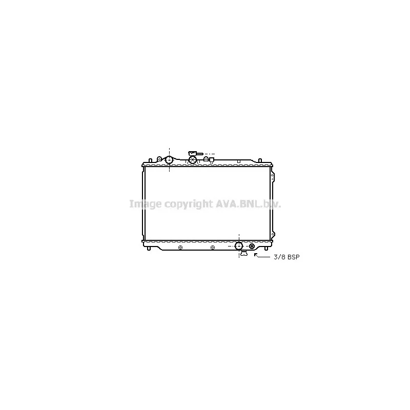 Radiateur, refroidissement du moteur AVA QUALITY COOLING MZ2048