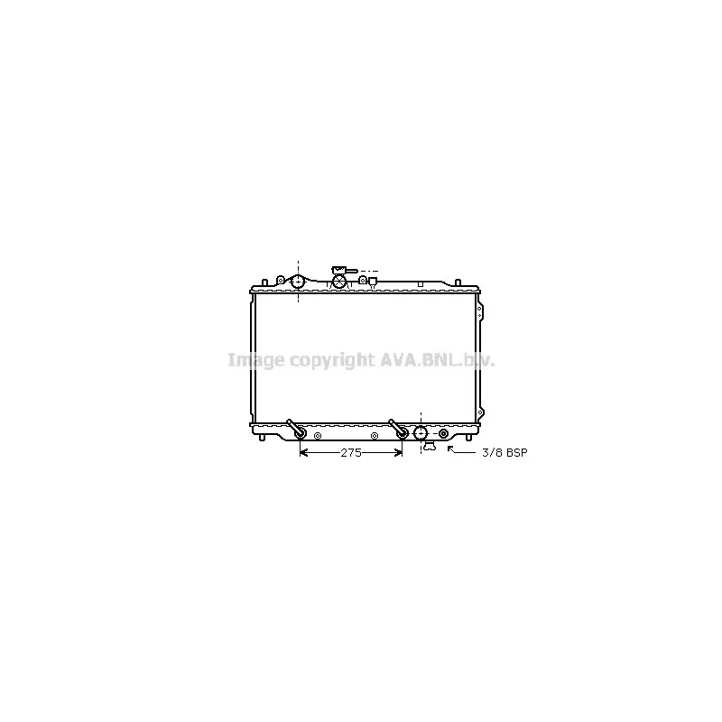 Radiateur, refroidissement du moteur AVA QUALITY COOLING MZ2051