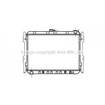 Radiateur, refroidissement du moteur AVA QUALITY COOLING MZ2055