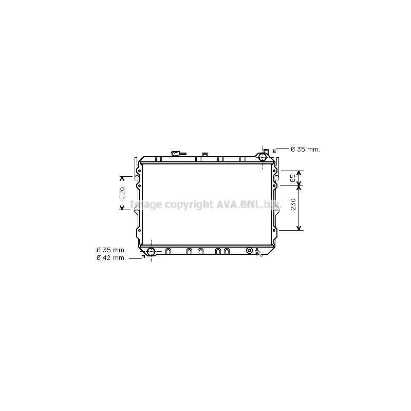 Radiateur, refroidissement du moteur AVA QUALITY COOLING MZ2056