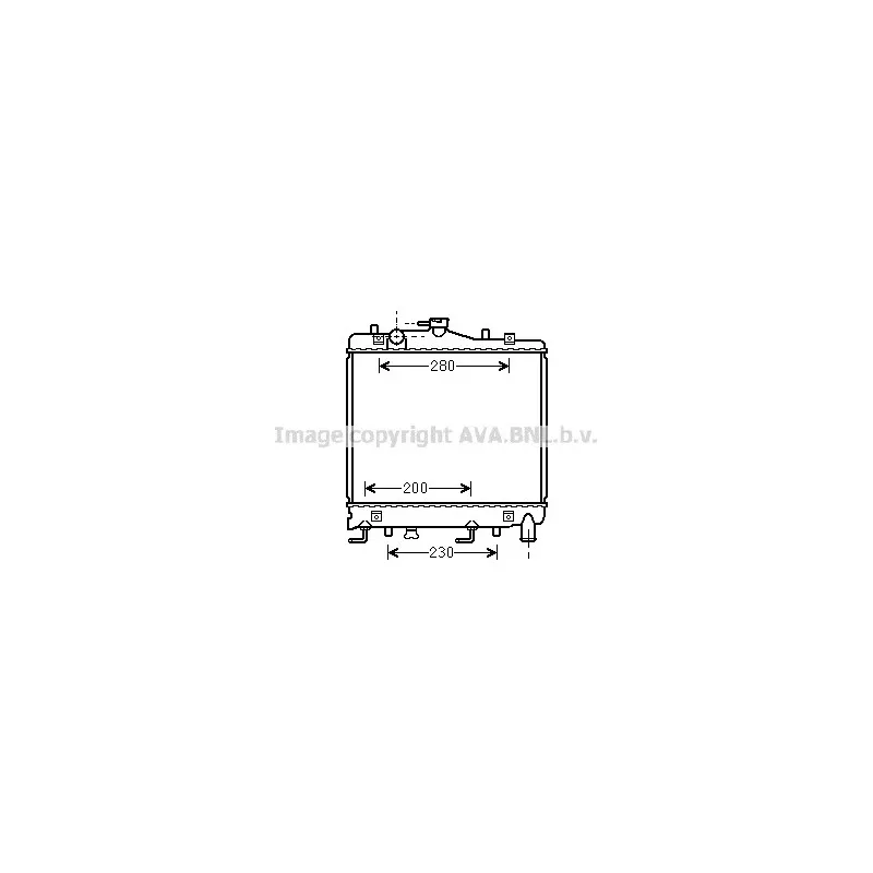 Radiateur, refroidissement du moteur AVA QUALITY COOLING MZ2061