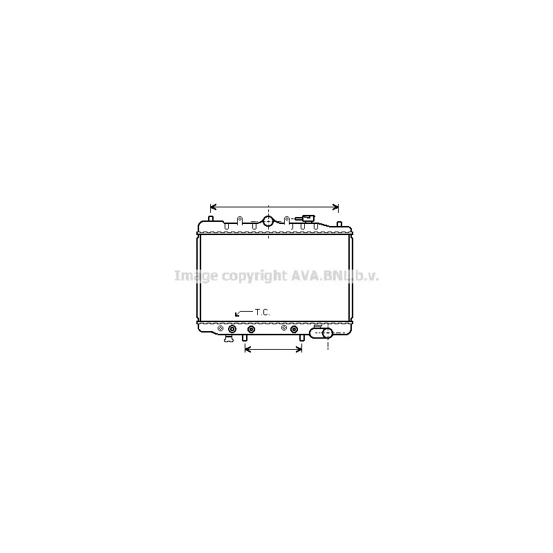 Radiateur, refroidissement du moteur AVA QUALITY COOLING MZ2064
