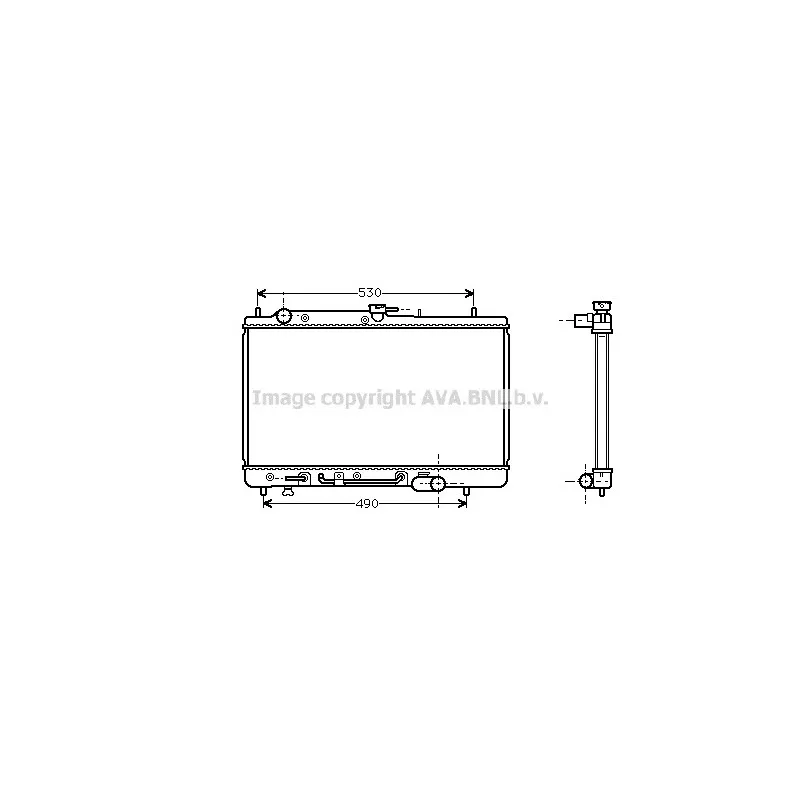 Radiateur, refroidissement du moteur AVA QUALITY COOLING MZ2068