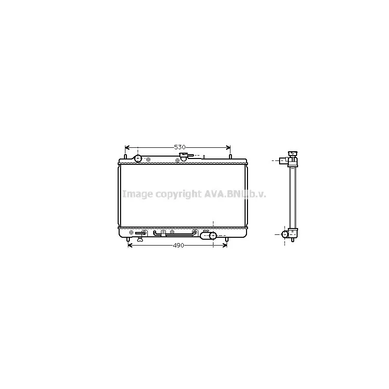 Radiateur, refroidissement du moteur AVA QUALITY COOLING MZ2069