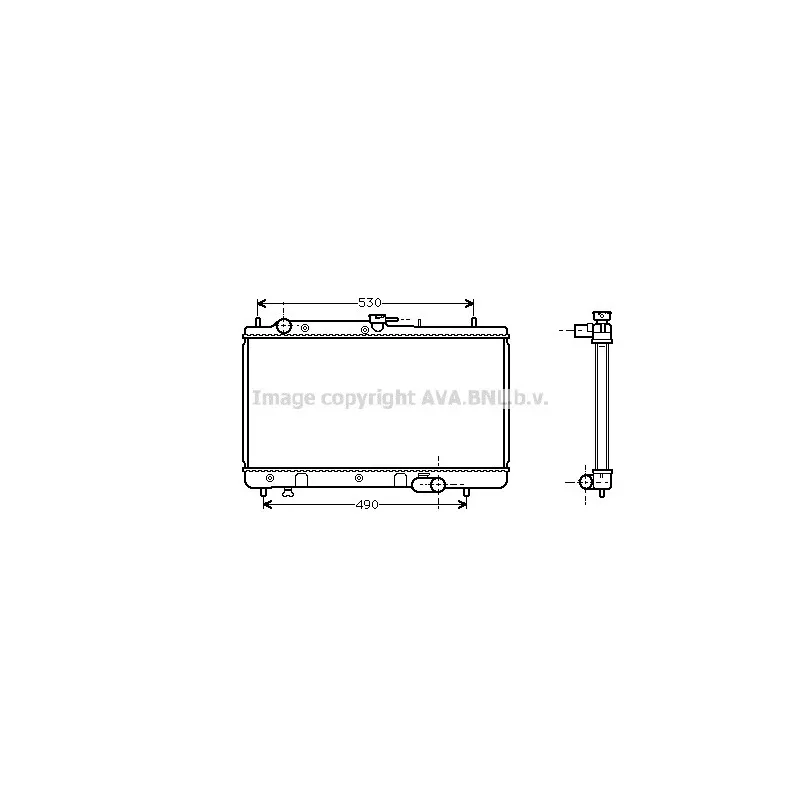 Radiateur, refroidissement du moteur AVA QUALITY COOLING MZ2071