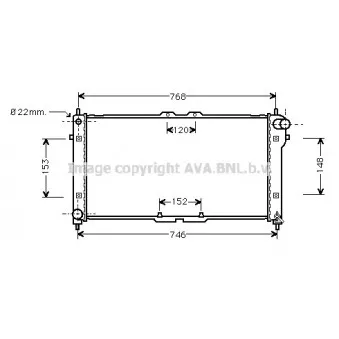 Radiateur, refroidissement du moteur AVA QUALITY COOLING