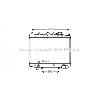 Radiateur, refroidissement du moteur AVA QUALITY COOLING
