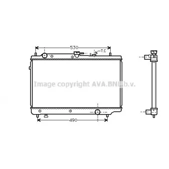 Radiateur, refroidissement du moteur AVA QUALITY COOLING MZ2086