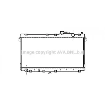 Radiateur, refroidissement du moteur AVA QUALITY COOLING MZ2087