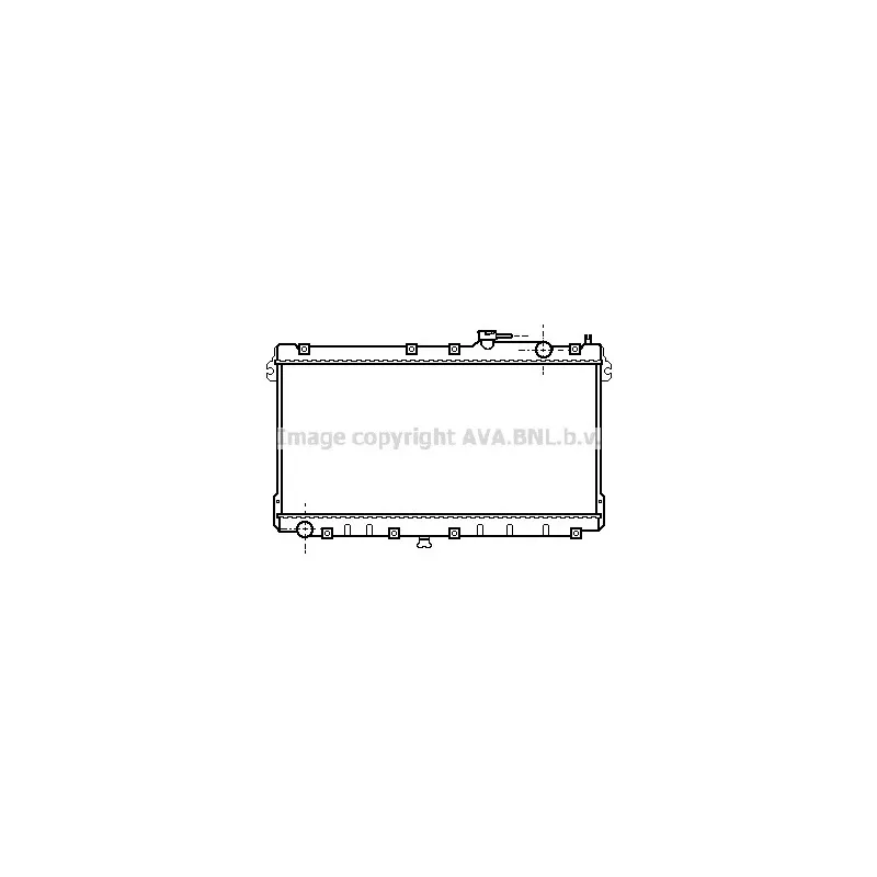 Radiateur, refroidissement du moteur AVA QUALITY COOLING MZ2087