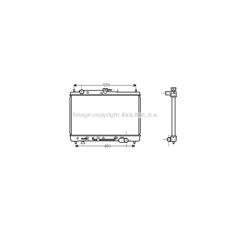 Radiateur, refroidissement du moteur AVA QUALITY COOLING MZ2089