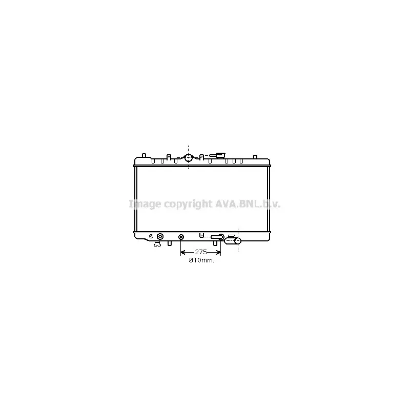 Radiateur, refroidissement du moteur AVA QUALITY COOLING MZ2093