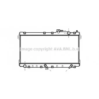 Radiateur, refroidissement du moteur AVA QUALITY COOLING MZ2094