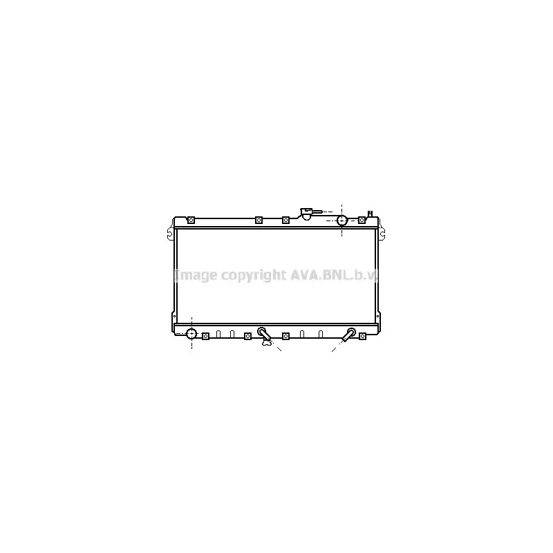 Radiateur, refroidissement du moteur AVA QUALITY COOLING MZ2094
