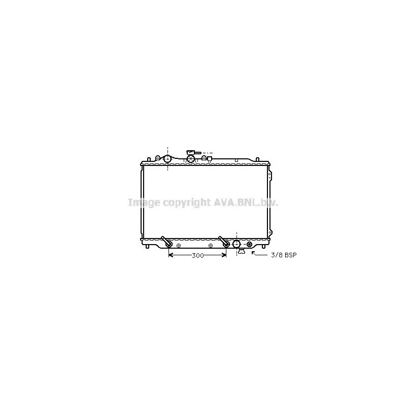 Radiateur, refroidissement du moteur AVA QUALITY COOLING MZ2096