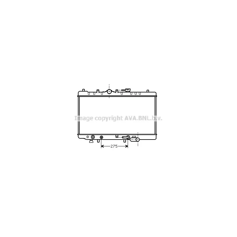 Radiateur, refroidissement du moteur AVA QUALITY COOLING MZ2097