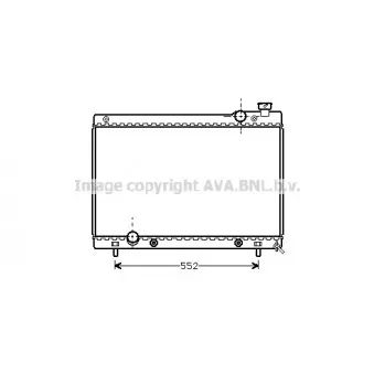 Radiateur, refroidissement du moteur AVA QUALITY COOLING MZ2115