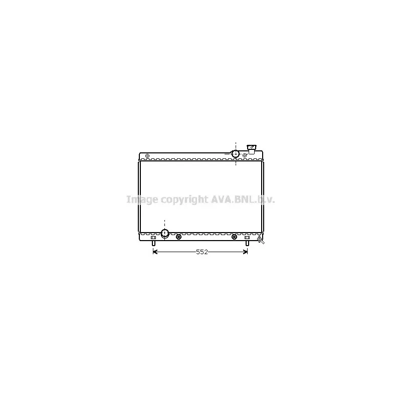 Radiateur, refroidissement du moteur AVA QUALITY COOLING MZ2115