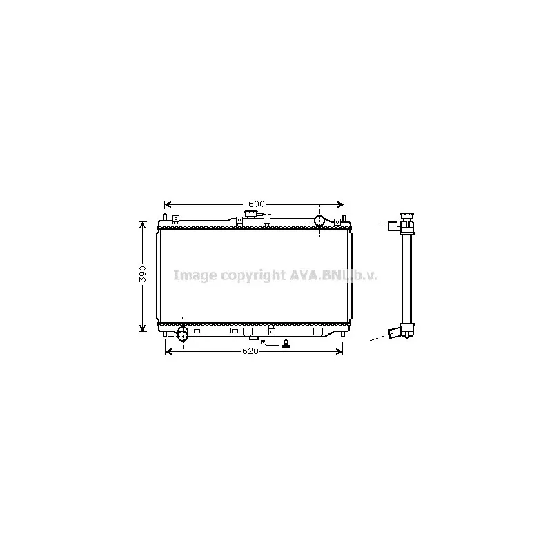Radiateur, refroidissement du moteur AVA QUALITY COOLING MZ2138