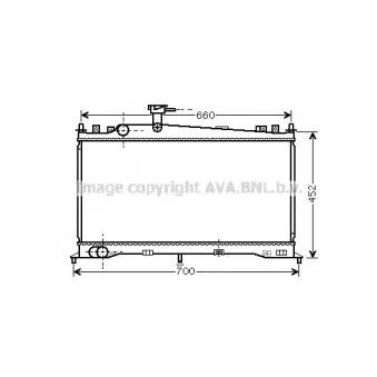 Radiateur, refroidissement du moteur AVA QUALITY COOLING MZ2160
