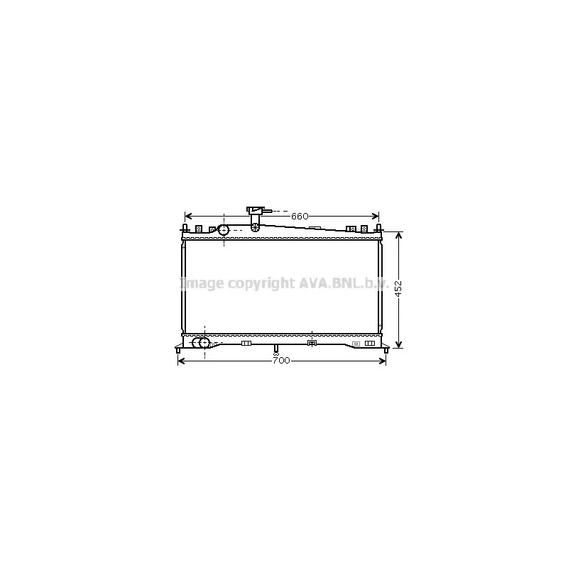 Radiateur, refroidissement du moteur AVA QUALITY COOLING MZ2160