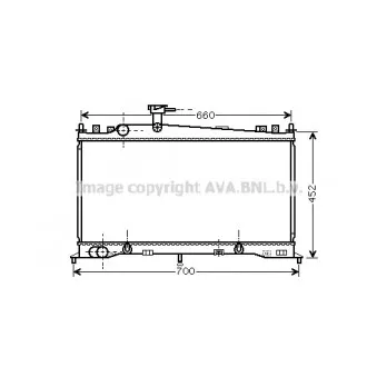Radiateur, refroidissement du moteur AVA QUALITY COOLING MZ2161