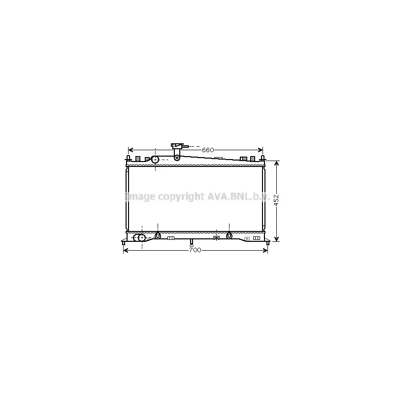 Radiateur, refroidissement du moteur AVA QUALITY COOLING MZ2161
