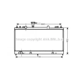 Radiateur, refroidissement du moteur AVA QUALITY COOLING MZ2162