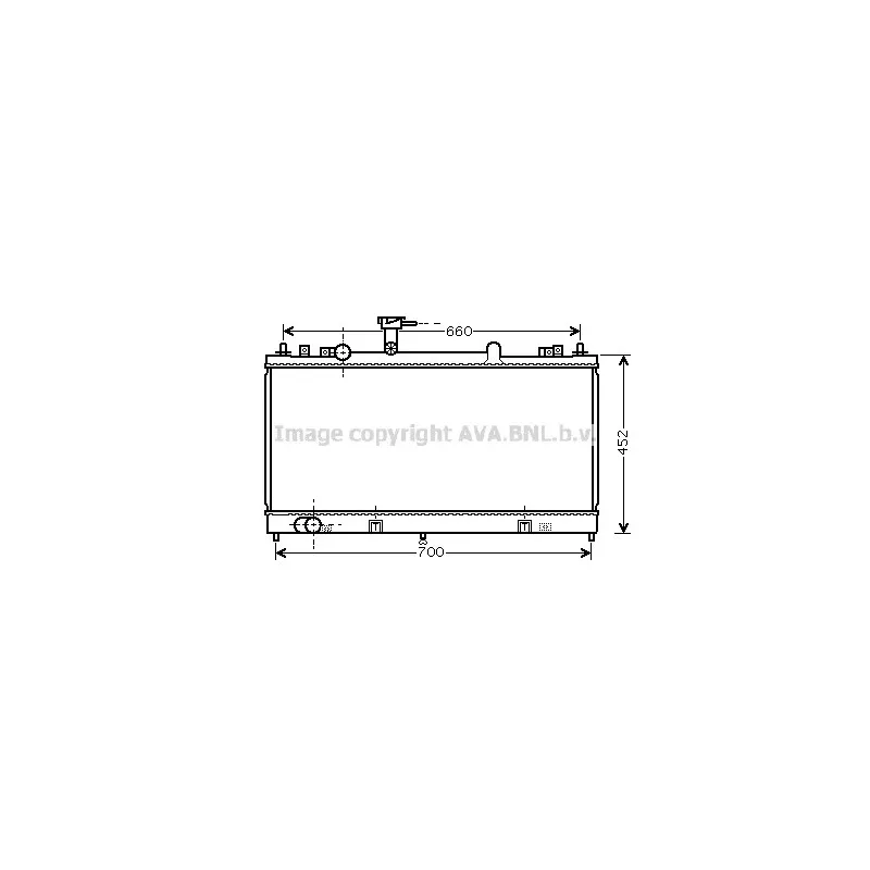 Radiateur, refroidissement du moteur AVA QUALITY COOLING MZ2162