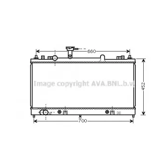 Radiateur, refroidissement du moteur AVA QUALITY COOLING MZ2163