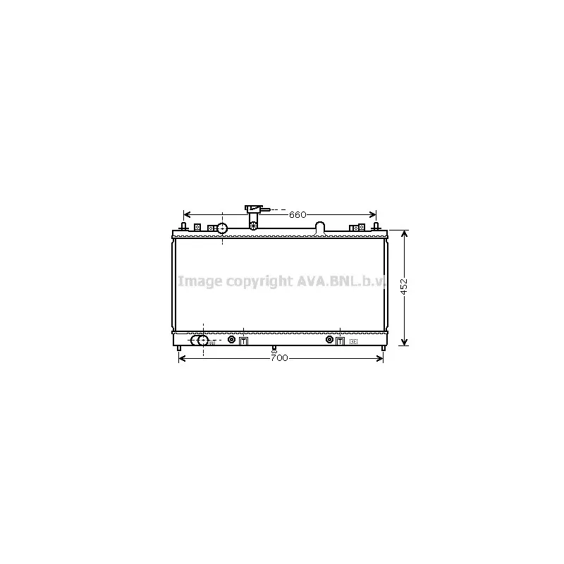 Radiateur, refroidissement du moteur AVA QUALITY COOLING MZ2163